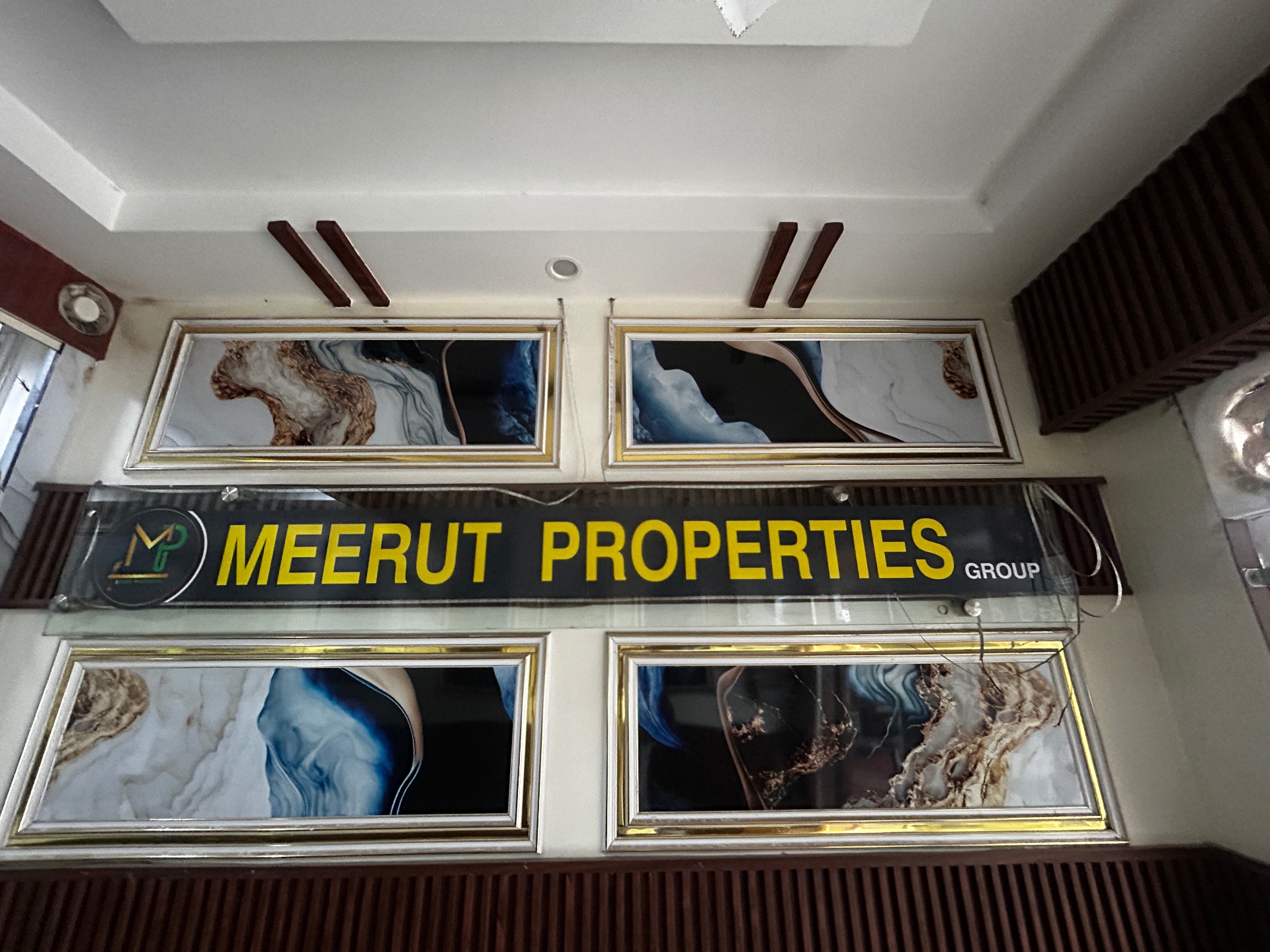 Meerut Properties Group office signboard